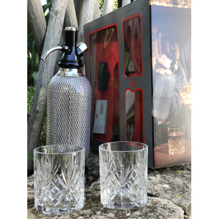 Soda Set- Sifão Vintage + 2 copos de cristal Schott Zwiesel
